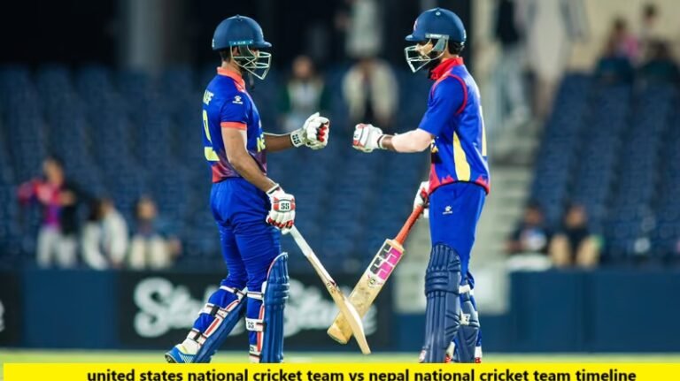 united states national cricket team vs nepal national cricket team timeline