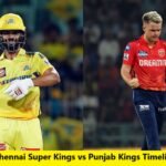 Chennai Super Kings vs Punjab Kings Timeline