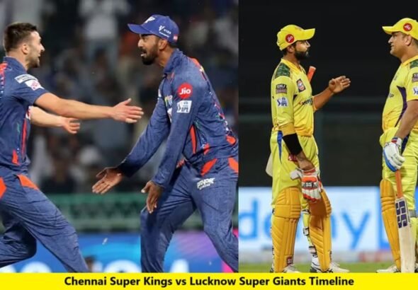 Chennai Super Kings vs Lucknow Super Giants Timeline